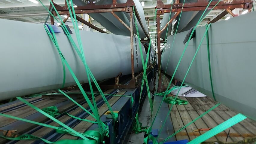 Enercon windmill shipment to Australia Enercon windmill shipment to Australia