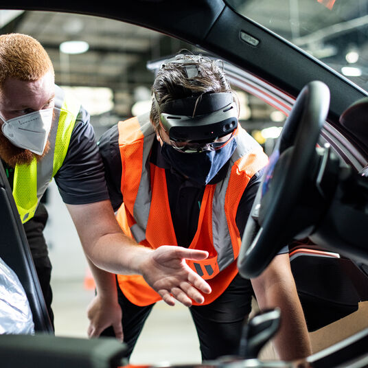 Mixed reality headsets in action at a VPC