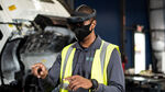 Vehicle processing employee uses Microsoft HoloLens technology