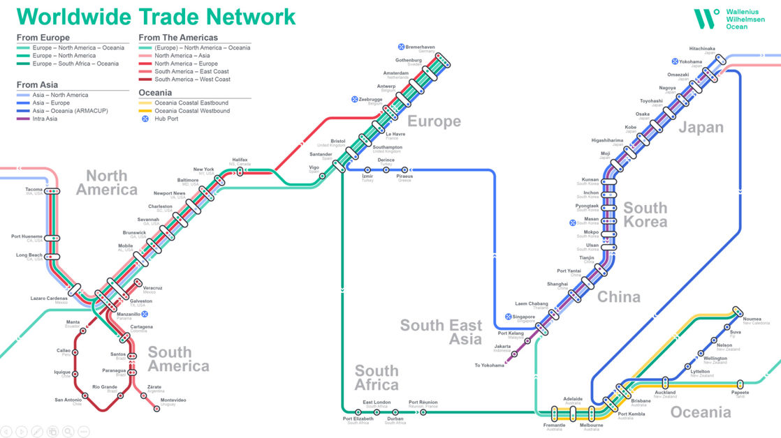Worldwide trade network Worldwide trade network