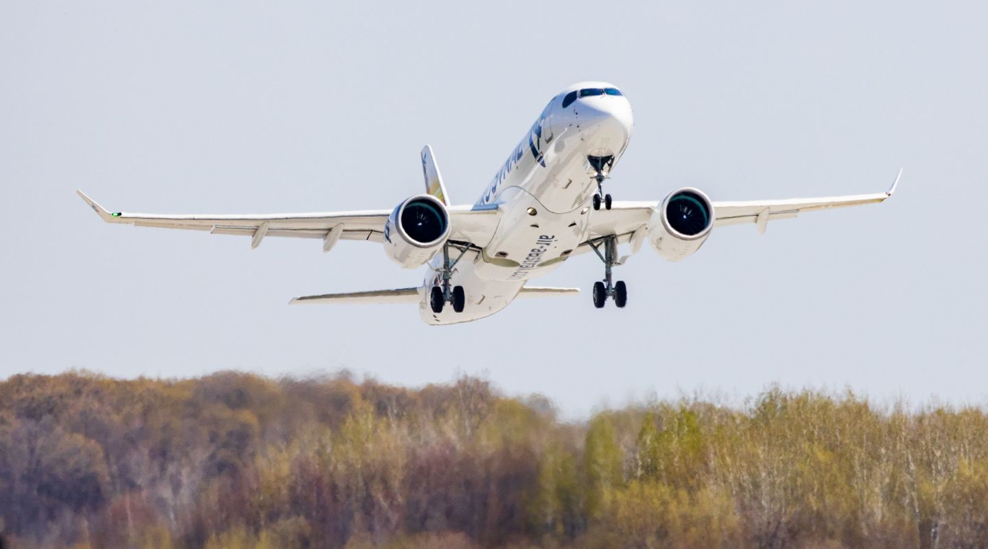 1st A220 Air Austral Takeoff 1st A220 Air Austral Takeoff