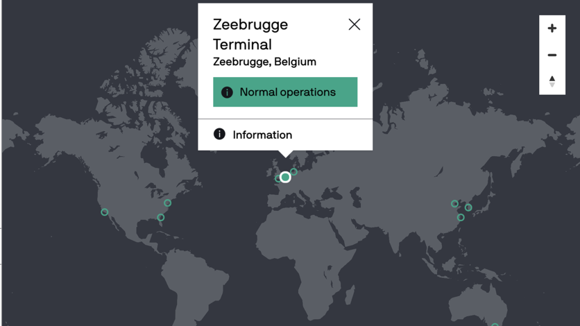 Global network map specific location Global network map specific location