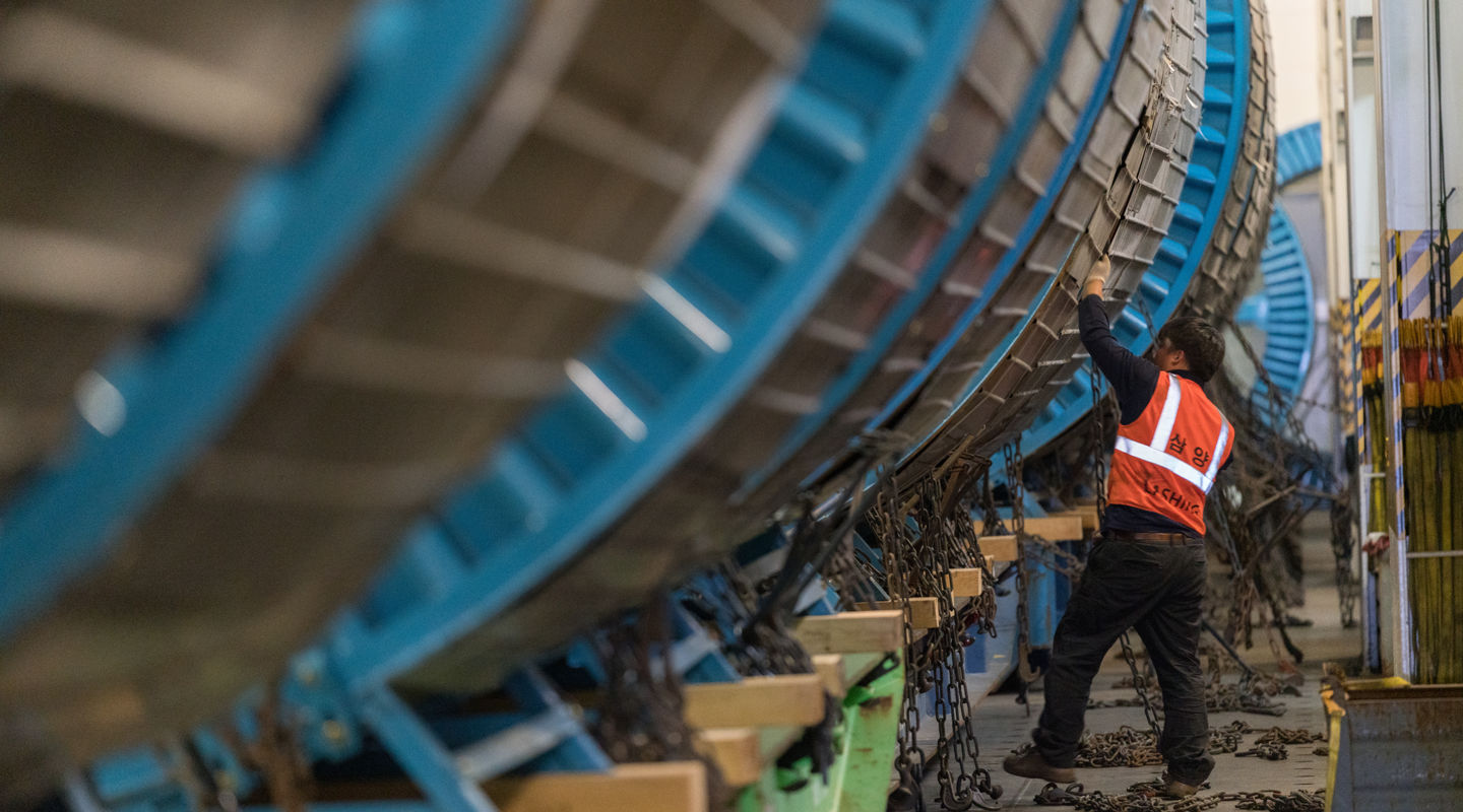 Taihan subsea cable drums Taihan subsea cable drums